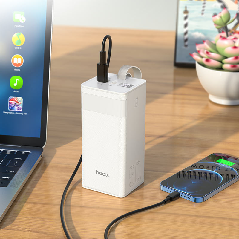(50000mAh) PD 20W QC3.0 Chargeur de batterie Banque d'alimentation portable et lampe de poche