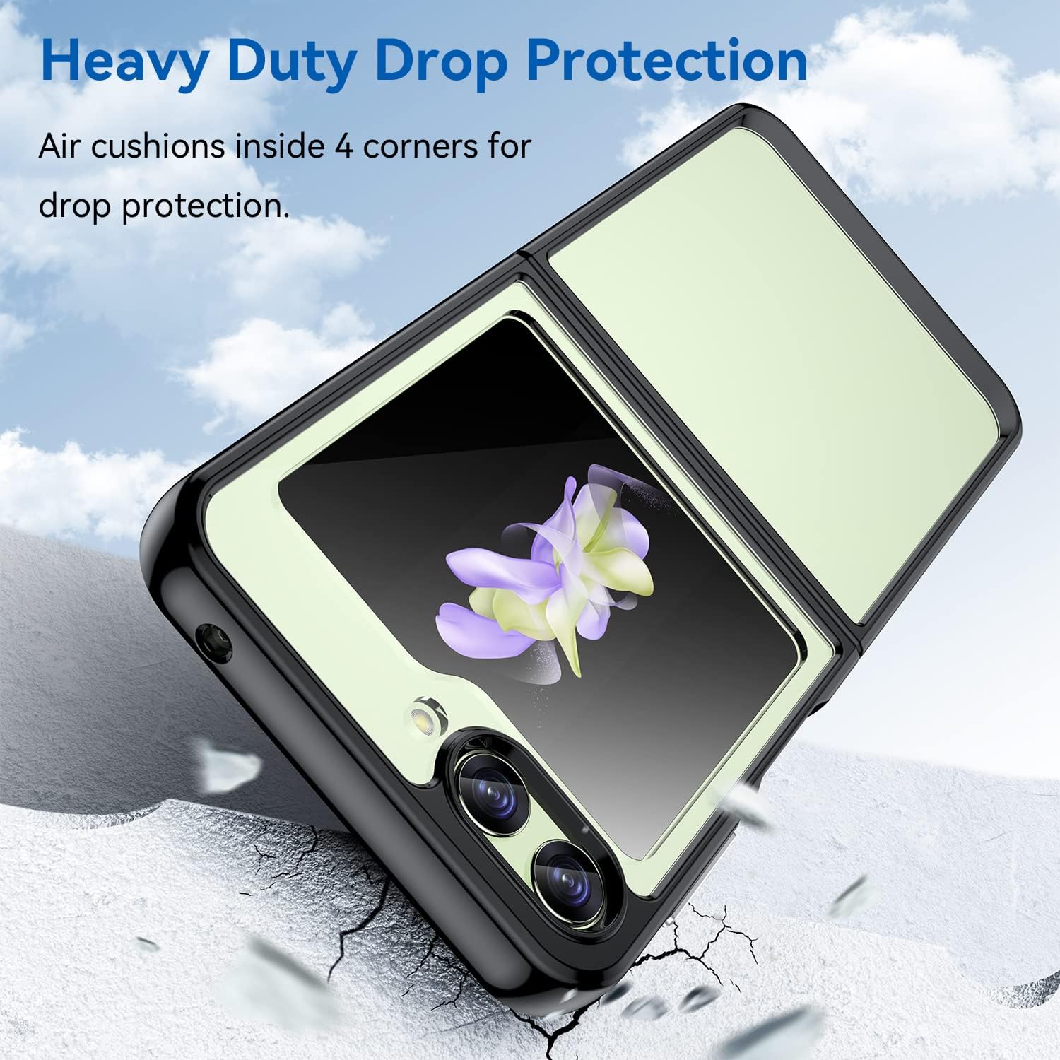 Coque mate translucide pour Samsung Galaxy Z Flip 6