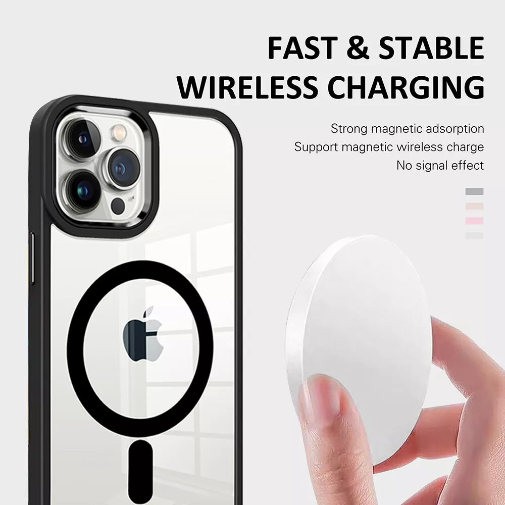 Transparent Hybrid MagSafe Case for iPhone 17