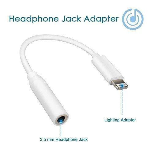 Connecteur adaptateur pour casque Lightning vers prise audio 3,5 mm
