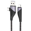 Nylon Braided USB-A / USB-C to Lightning Fast Charging Data Cable (1m) Nylon Braided USB-A / USB-C to Lightning Fast Charging Data Cable (1m)