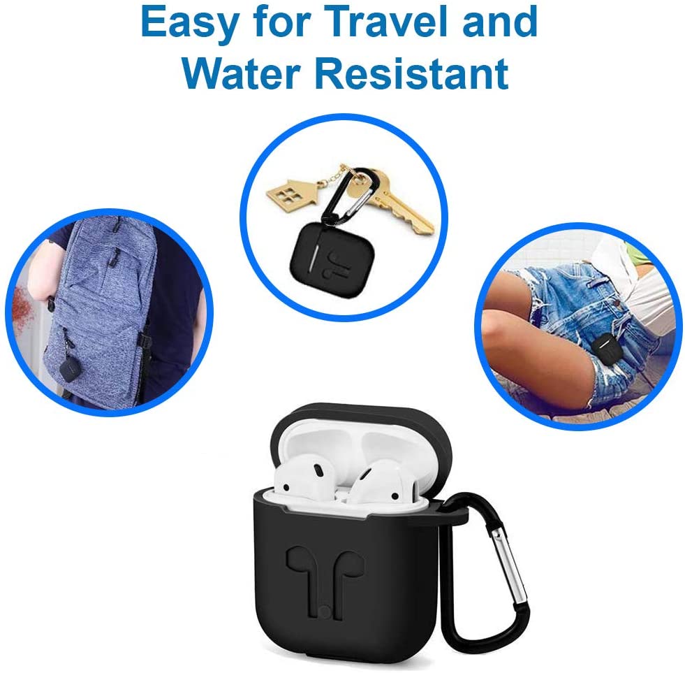 Étui en silicone 7 en 1 avec bracelet de montre en silicone pour AirPods 1 2 (1ère 2ème génération)