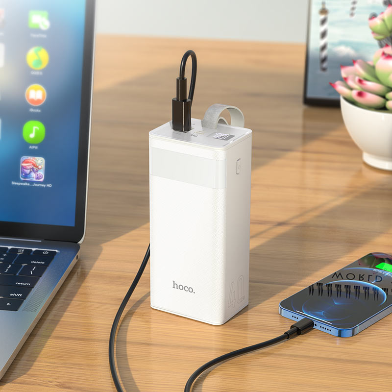 (40000mAh) PD 20W QC3.0 Chargeur de batterie Banque d'alimentation portable et lampe de poche