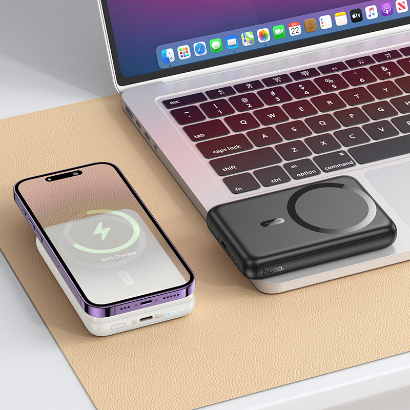 (10 000 mAh) Chargeur sans fil magnétique MagSafe Banque d'alimentation portable