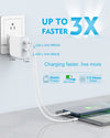 (35W) Dual USB-C Fast Charging Power Adapter Fast Wall Charger & USB-C to Lightning Cable (1m & 2m) (35W) Dual USB-C Fast Charging Power Adapter Fast Wall Charger & USB-C to Lightning Cable (1m & 2m)