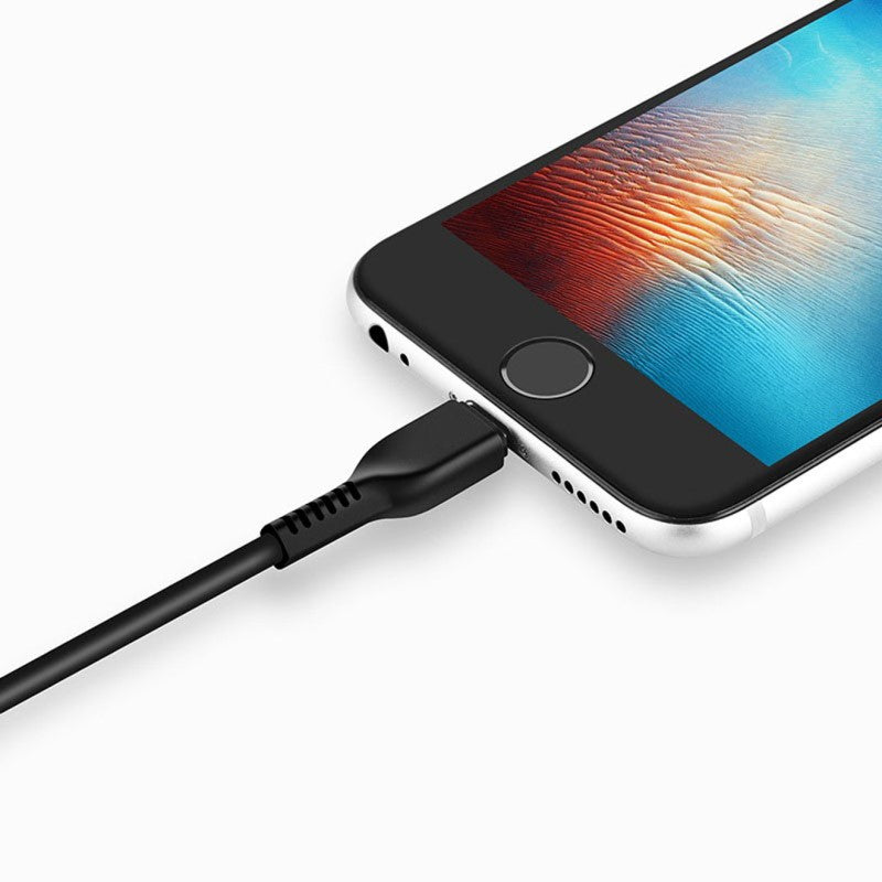 Câble de données de chargement de données USB-A vers Lightning (noir)
