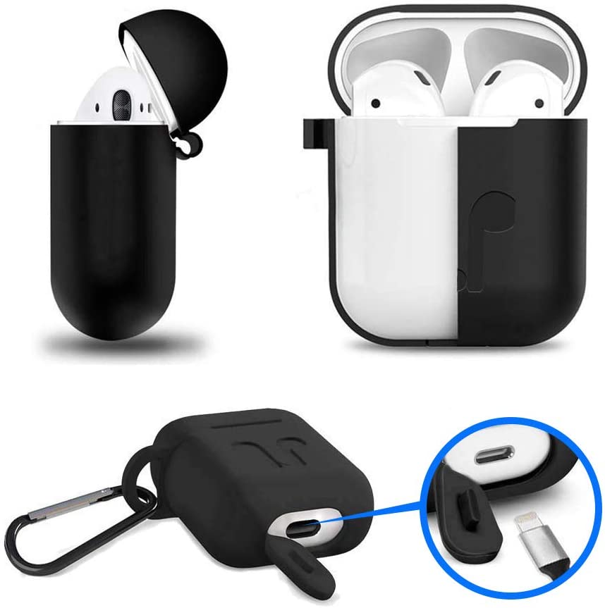 Étui en silicone 7 en 1 avec bracelet de montre en silicone pour AirPods 1 2 (1ère 2ème génération)