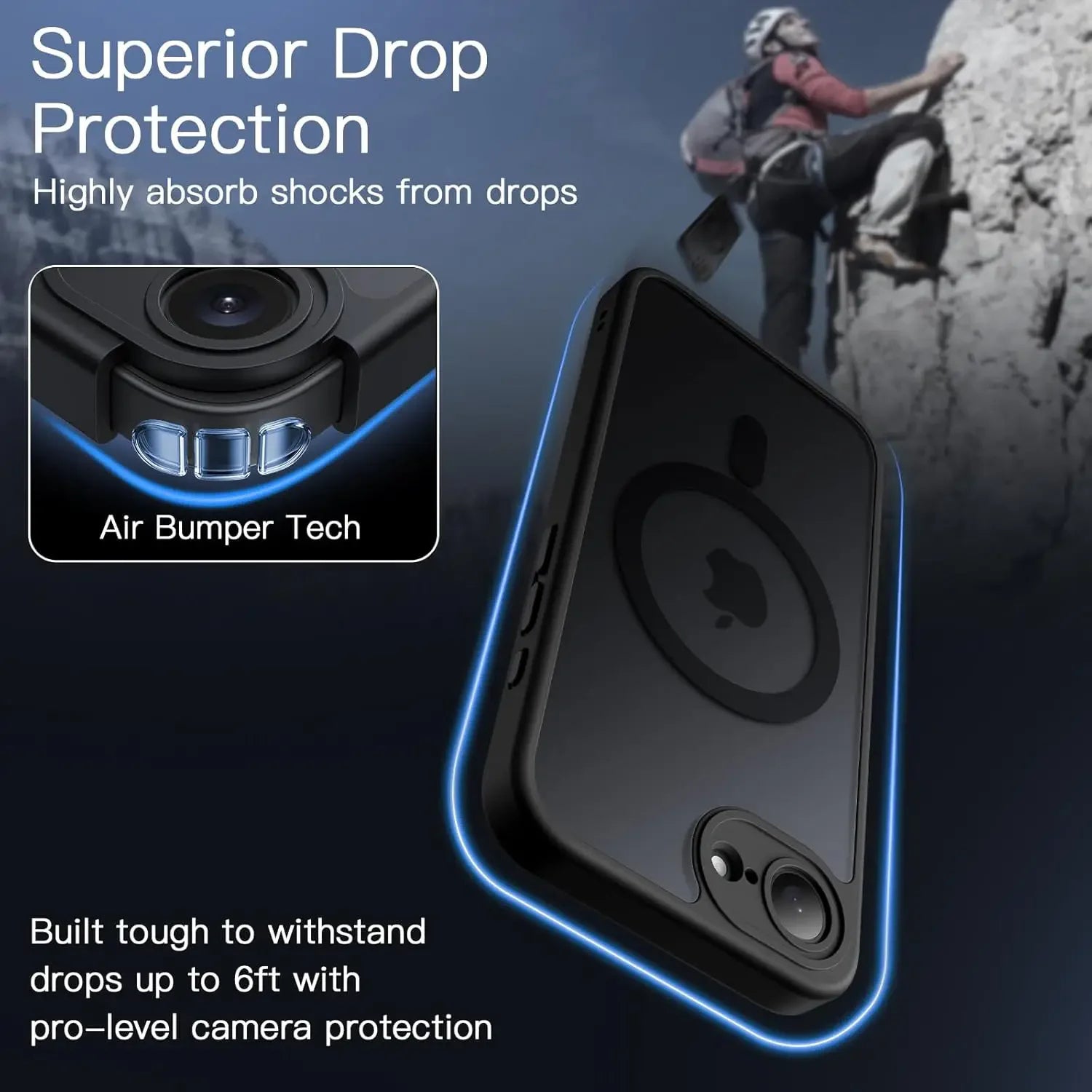 Matte Hybrid Magnetic MagSafe Case for iPhone 16e