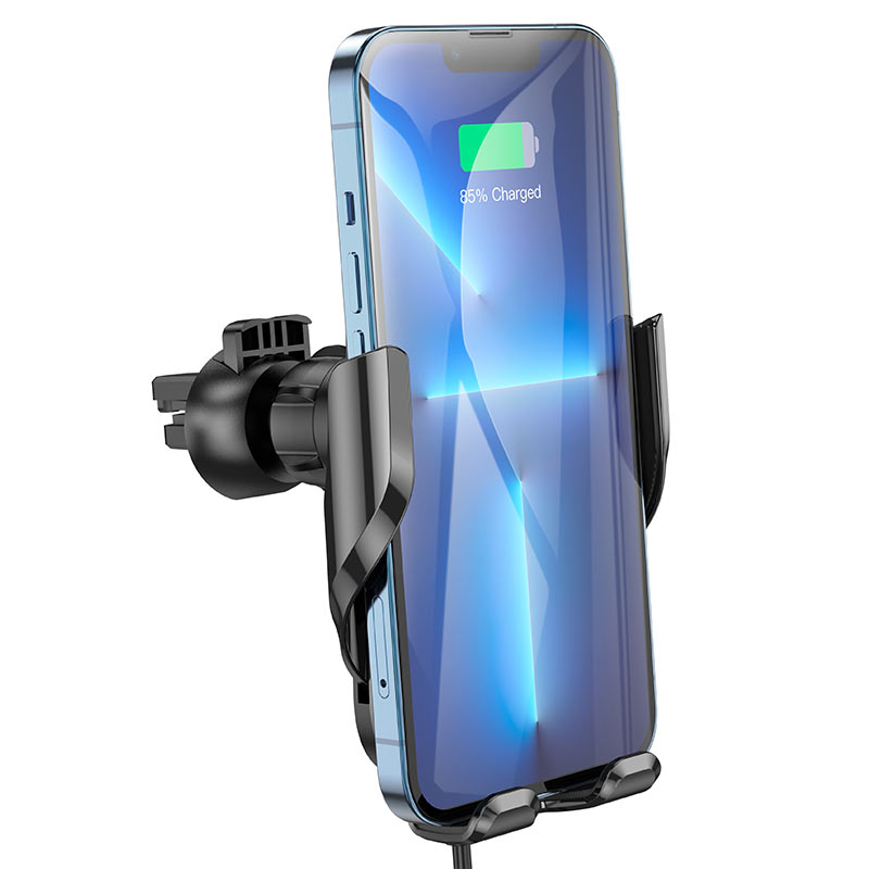 Support de téléphone portable de voiture de chargeur sans fil de bâti de sortie d'évent