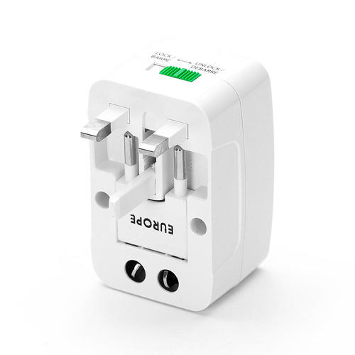 Adaptateur secteur de voyage universel avec chargeur mural (prise AU, US, UK, UE)