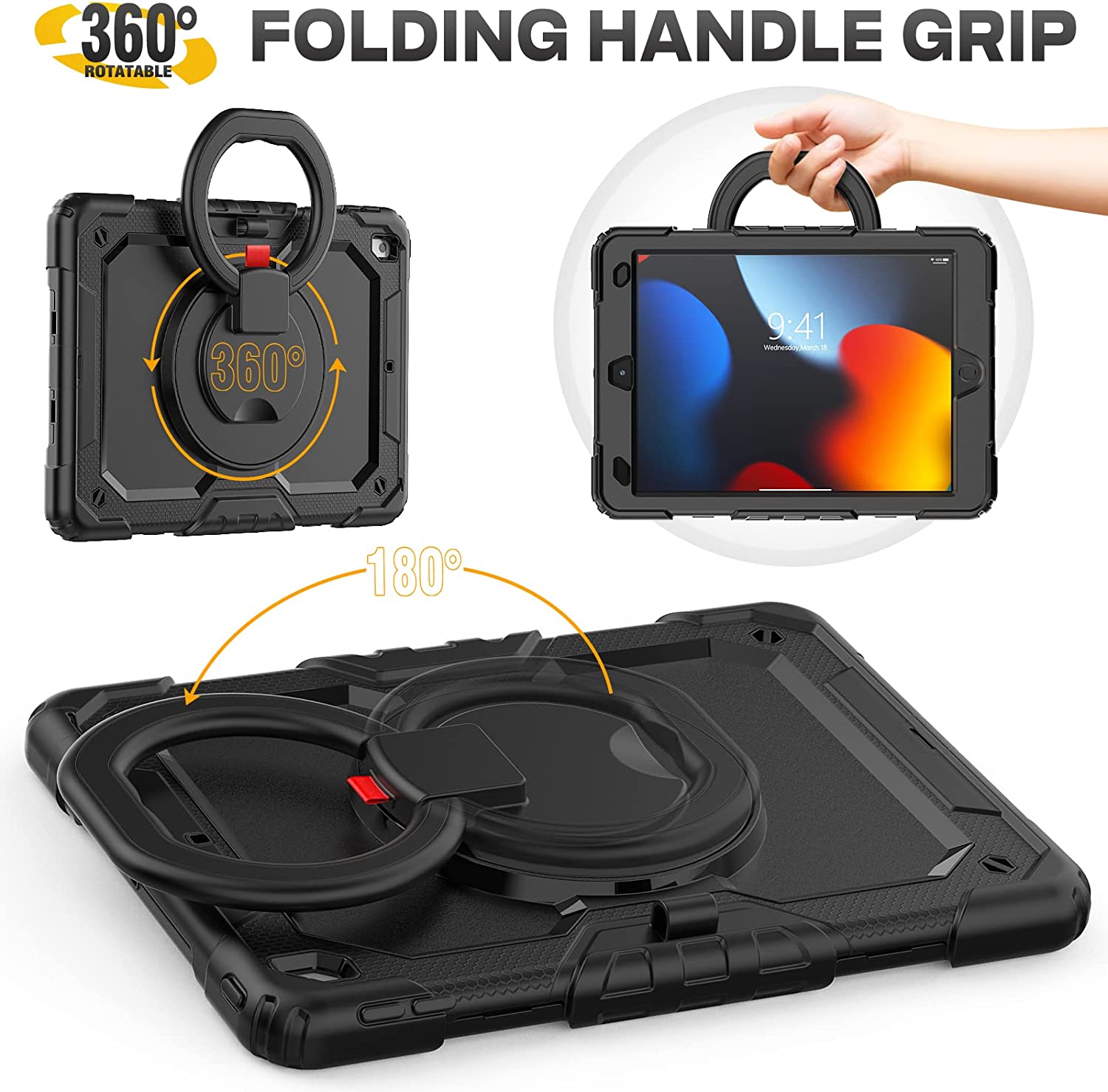 Étui robuste Defender Ring pour iPad 10 (10e génération) / iPad 11 (11e génération)