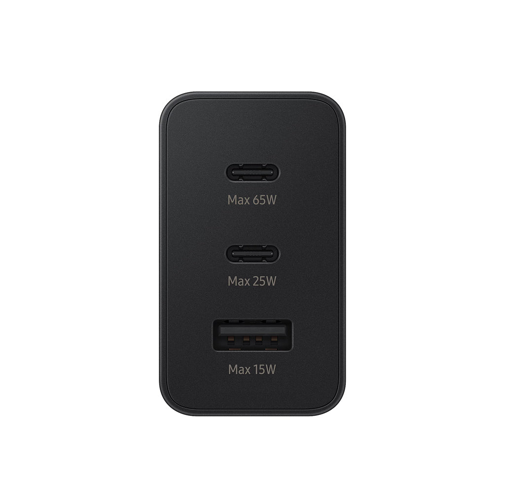 Adaptateur secteur mural à charge ultra rapide (65 W) avec 2 ports USB-C et USB-A et câble USB-C de 1 m