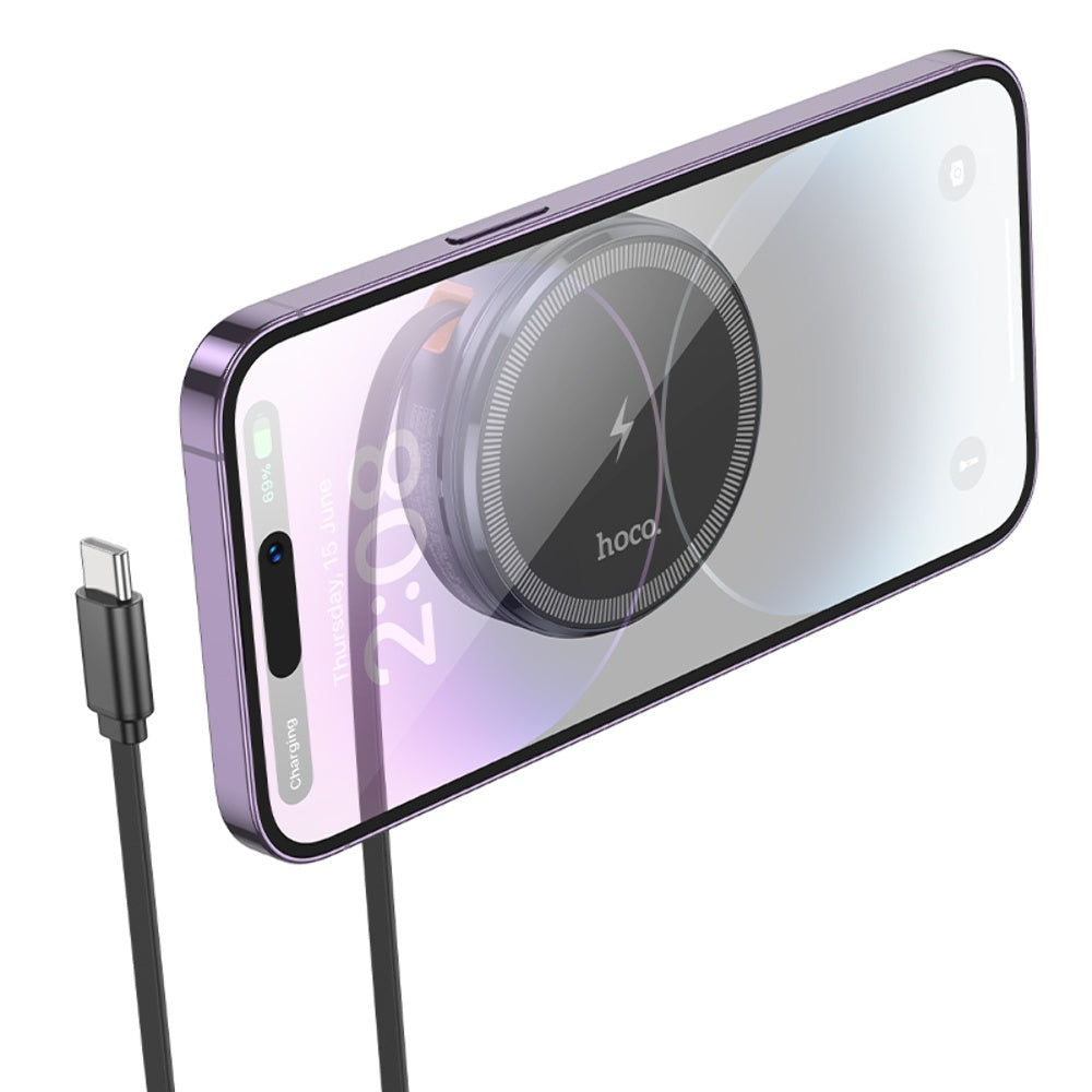 Chargeur magnétique sans fil 2 en 1 avec câble rétractable pour Apple iPhone Watch