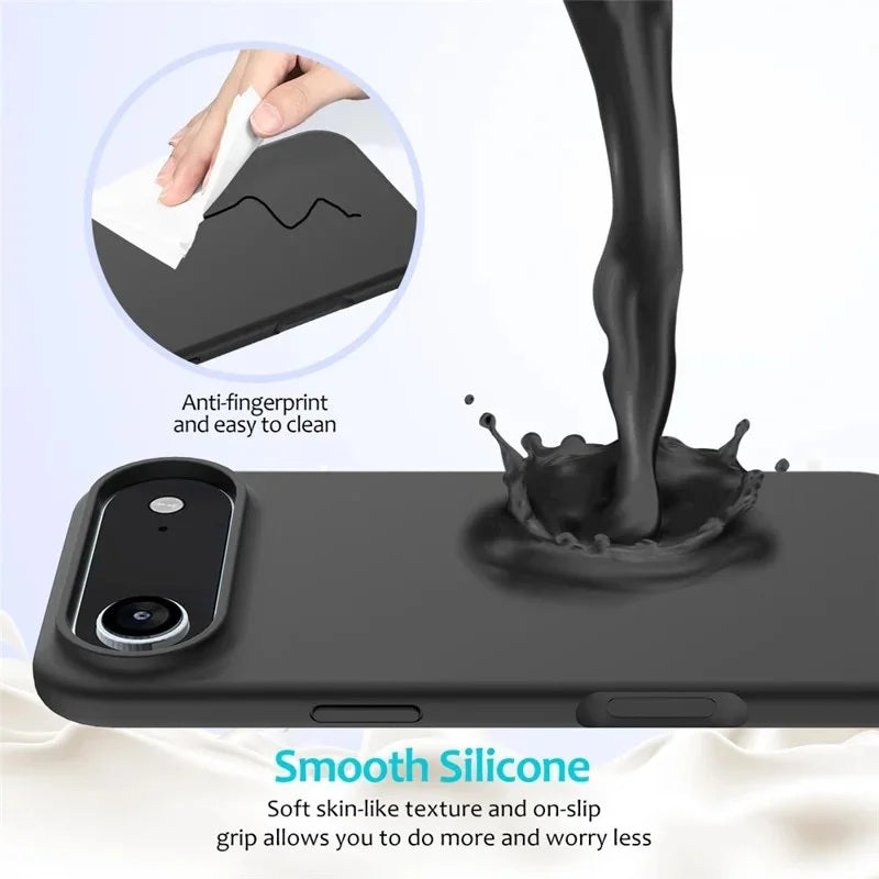 Coque en silicone liquide pour iPhone 17 Air