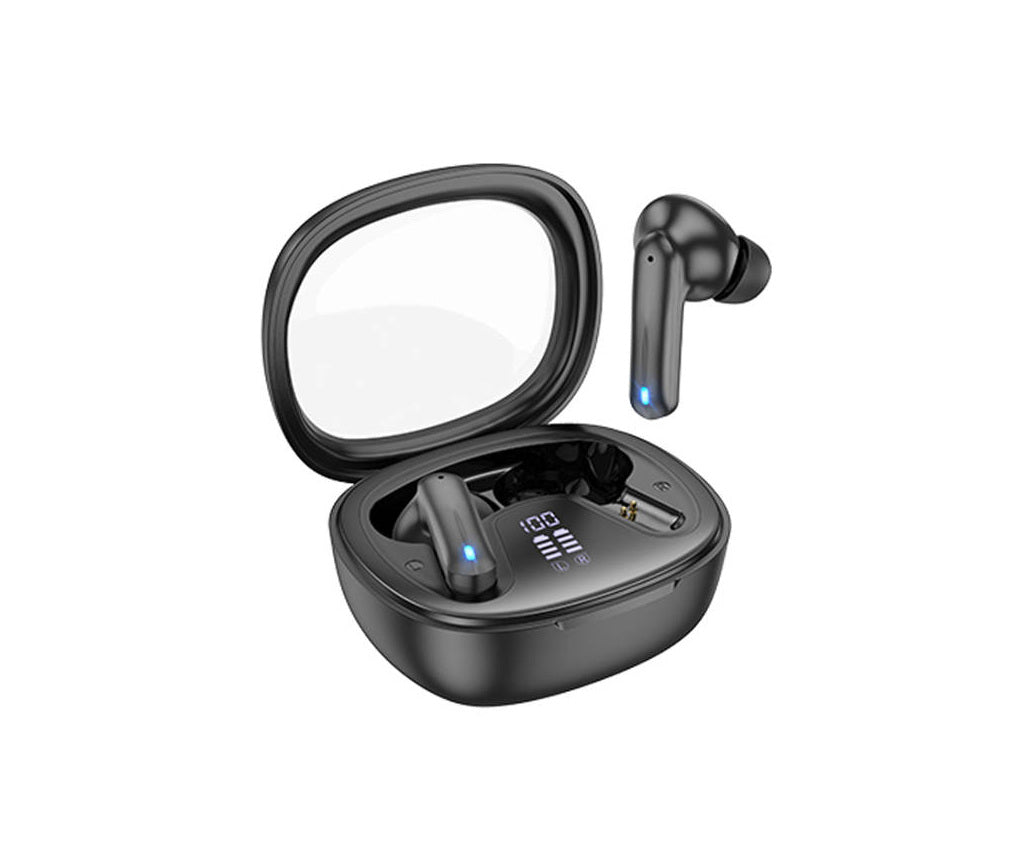 Écouteurs intra-auriculaires stéréo sans fil TWS True, casques Bluetooth avec étui de chargement