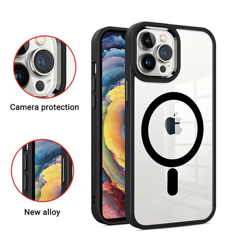Transparent Hybrid MagSafe Case for iPhone 17