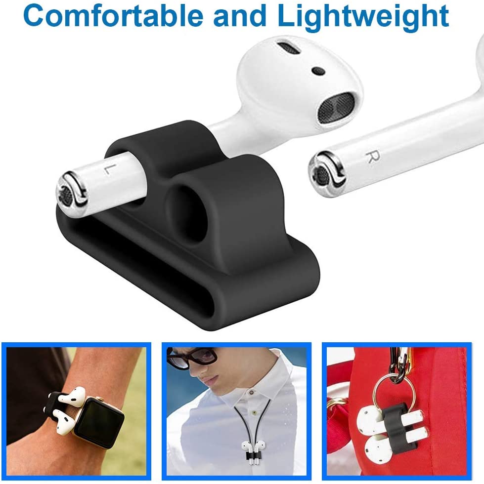 Étui en silicone 7 en 1 avec bracelet de montre en silicone pour AirPods 1 2 (1ère 2ème génération)