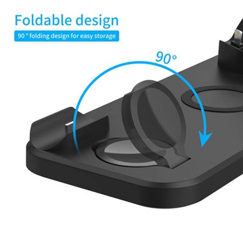 Station de support de chargeur sans fil 6 en 1