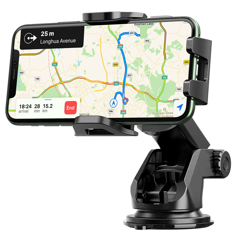 Support de téléphone portable de voiture à ventouse collante pour pare-brise de tableau de bord