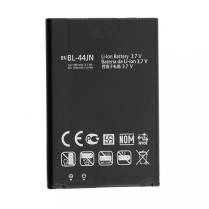 Batterie de remplacement pour LG Optimus L1 (E420) / L3 (E400) / L5 (E610) / Hub (VS700) / Noir (P970), BL-44JN