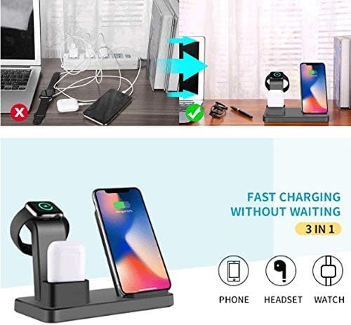 Station de support de chargeur sans fil magnétique 3 en 1