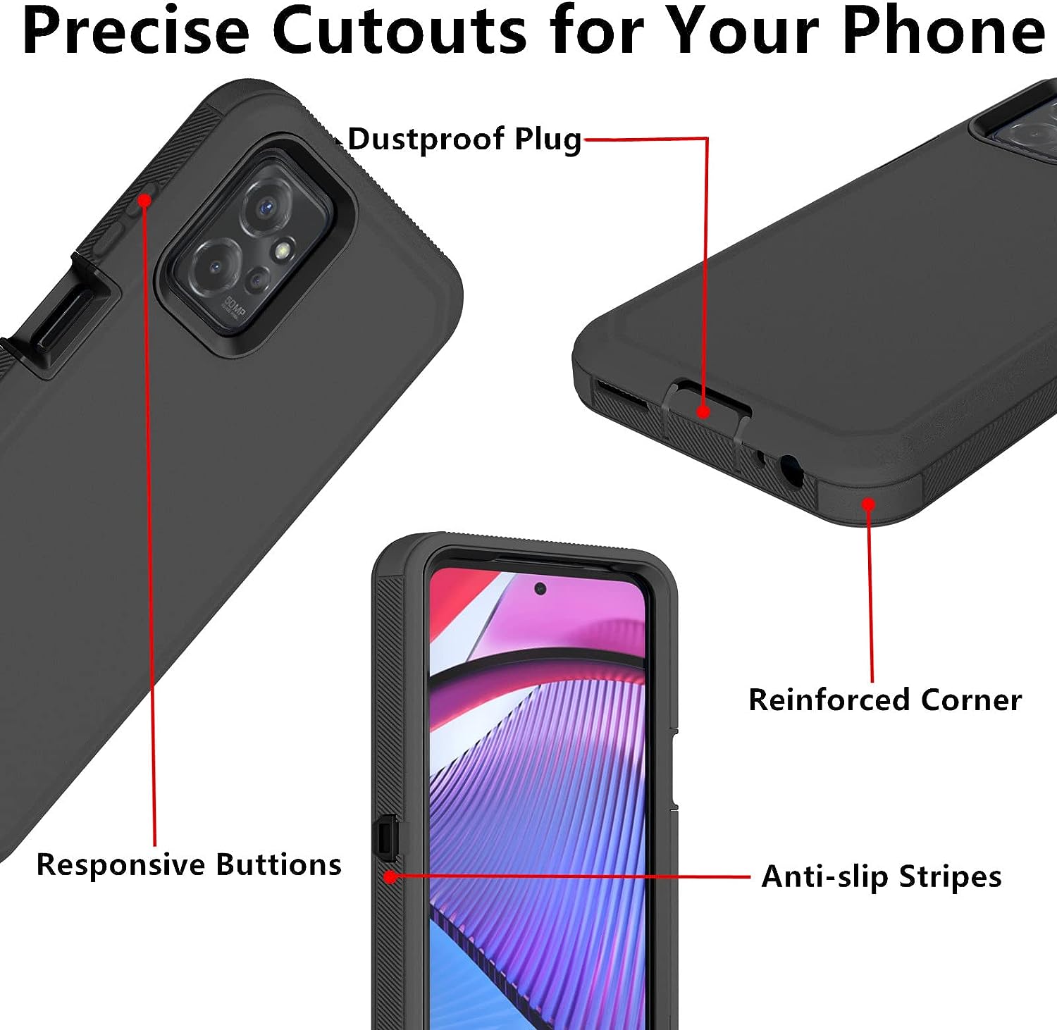 Coque Defender antichoc pour Motorola Moto G Play (2024)