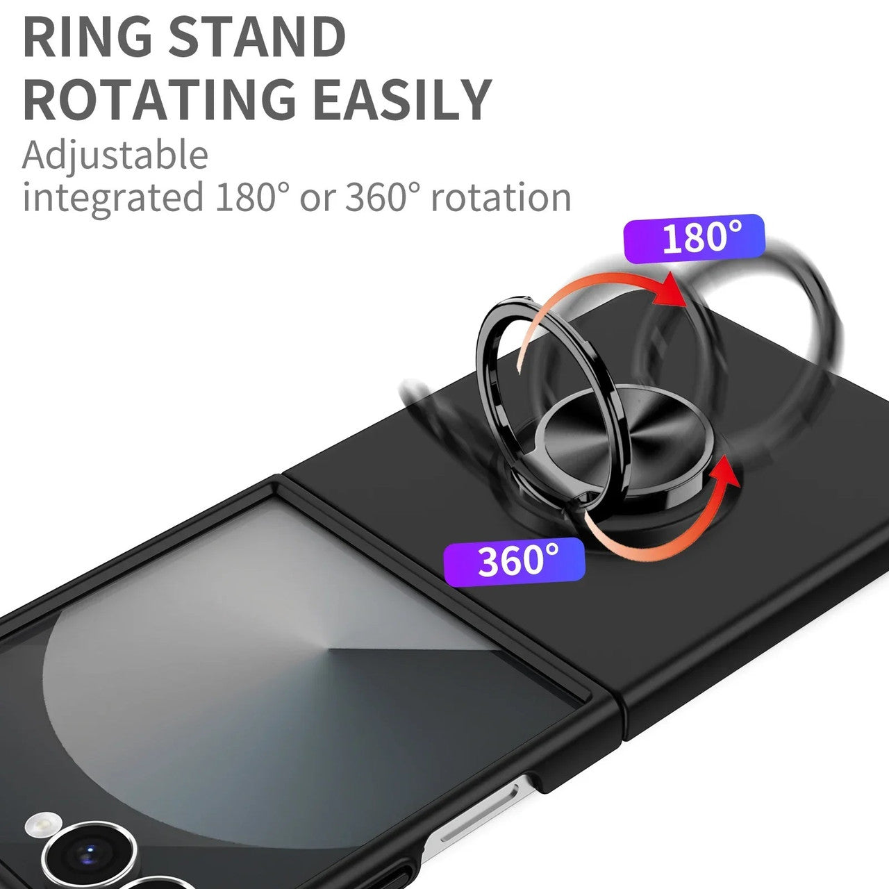 Coque hybride magnétique invisible pour Samsung Galaxy Z Flip 7