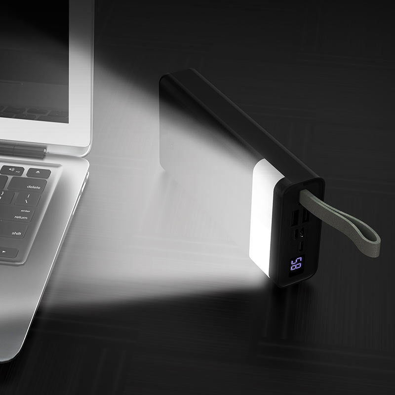 (30 000 mAh) Chargeur de batterie Lightning Micro USB USB-C Banque d'alimentation portable avec lampe
