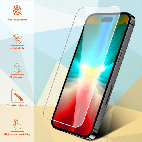 Lot de 2 protections d'écran en verre trempé pour iPhone 16 Pro Max / 17 Pro Max