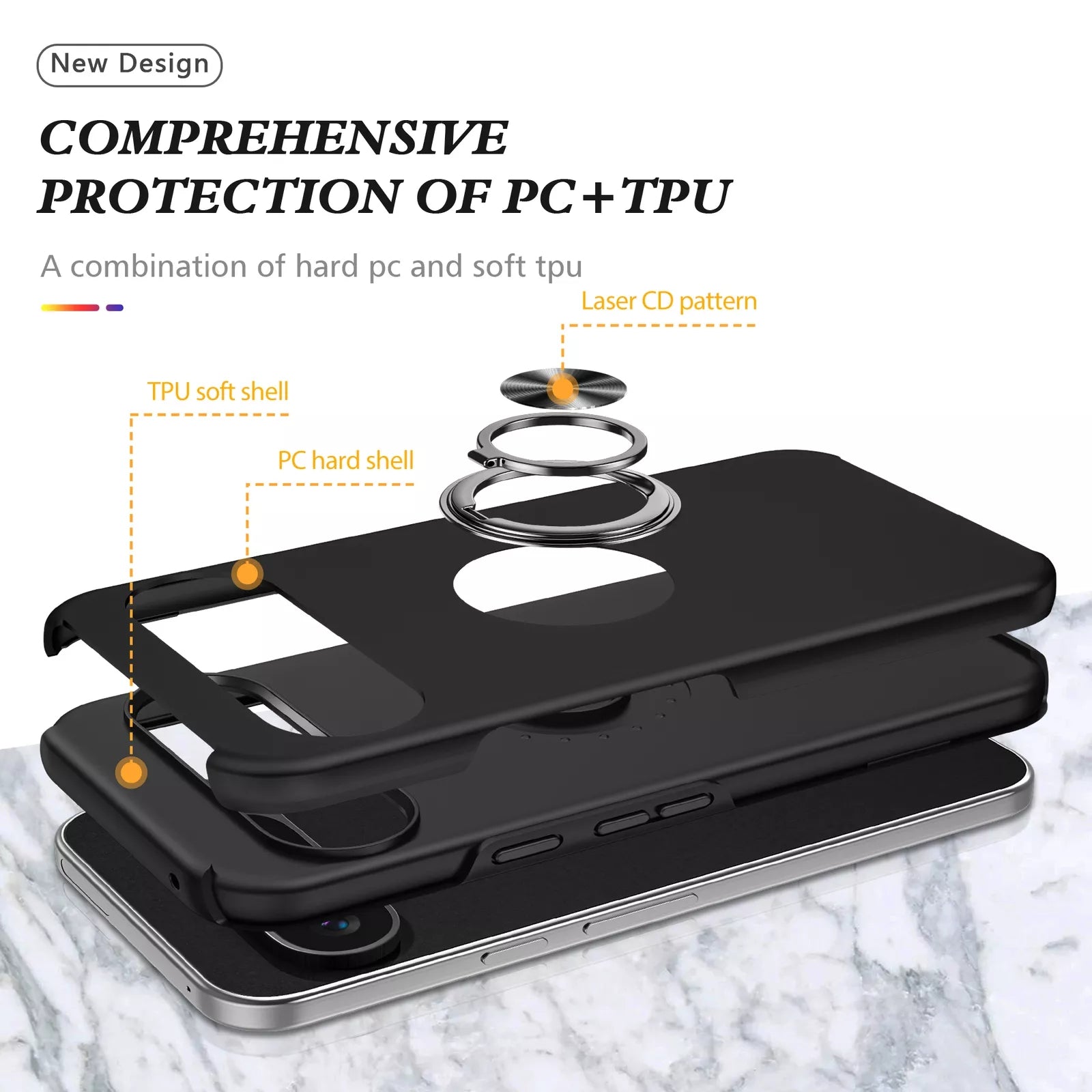 Coque hybride magnétique invisible pour Google Pixel 9 / Pixel 9 Pro