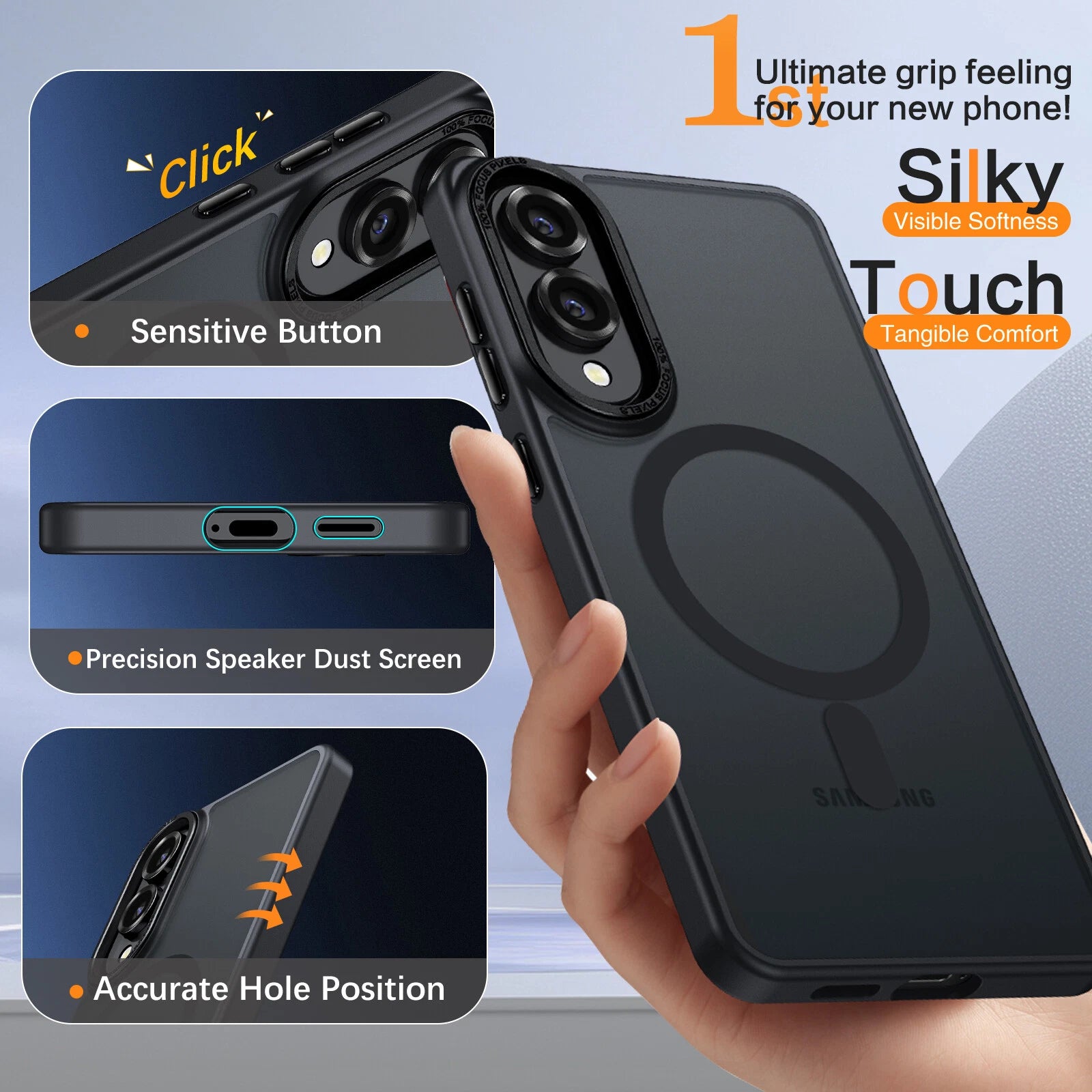 Matte Hybrid Magnetic MagSafe Case for Samsung Galaxy S25 Edge