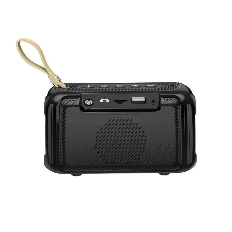 Haut-parleur stéréo Bluetooth sans fil portable avec lumière ambiante