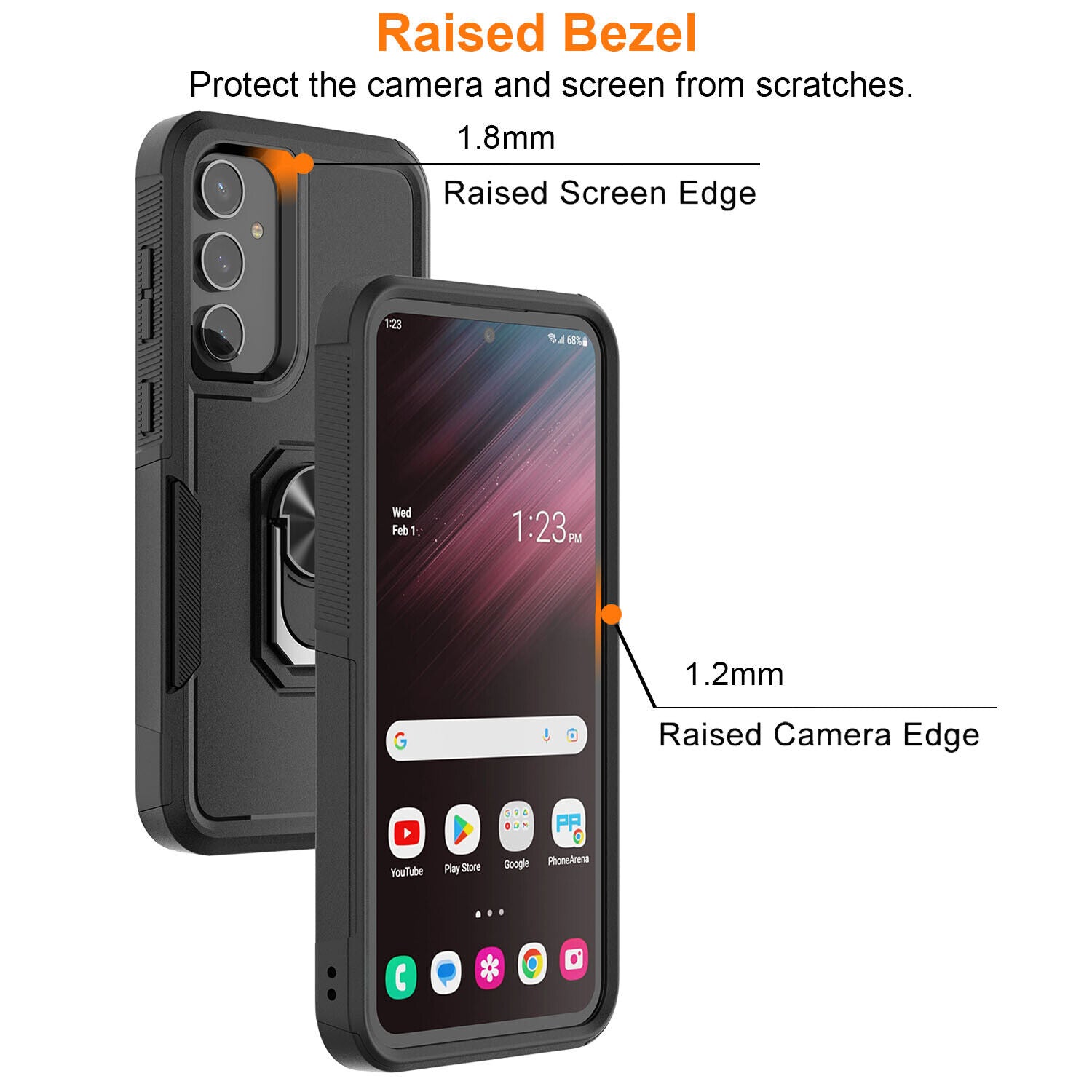 Heavy Duty Ring Case for Samsung Galaxy A16