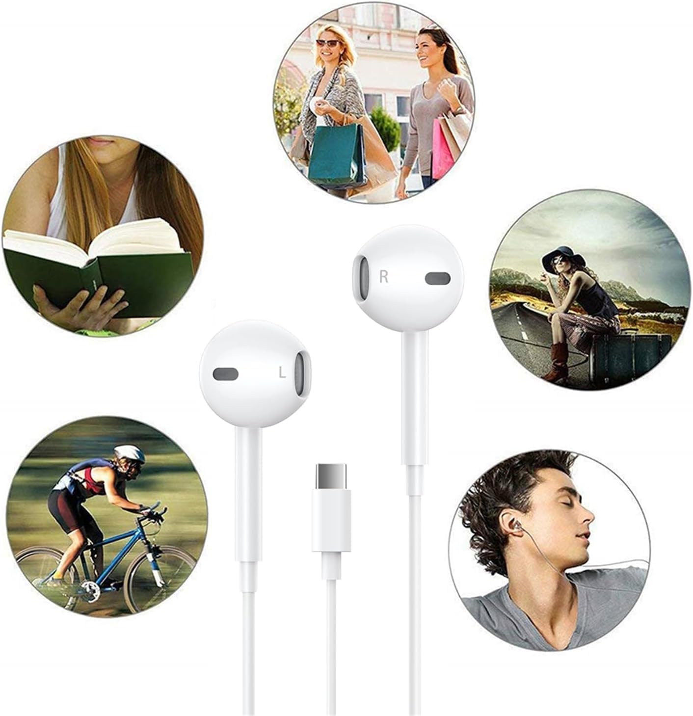 Écouteurs intra-auriculaires filaires Lightning avec boutons de volume et micro