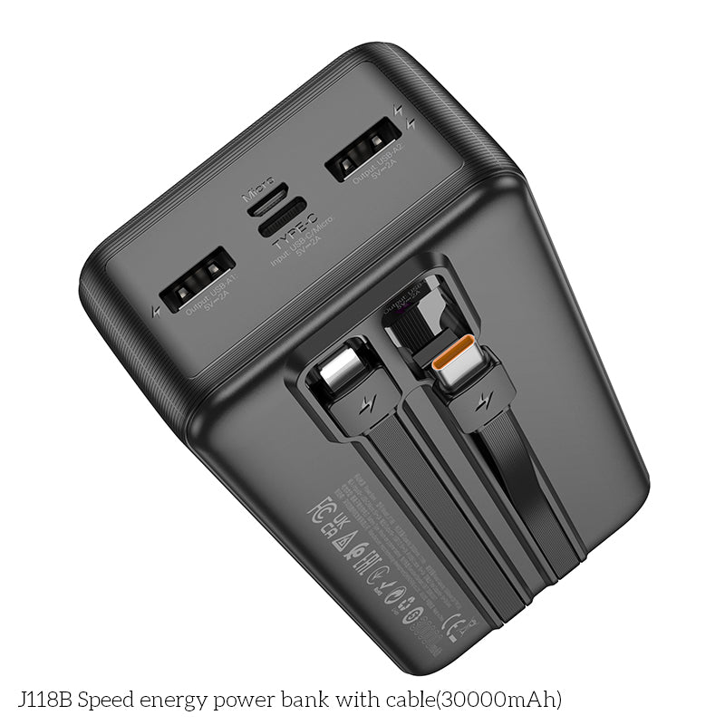 (30000mAh) Banque d'alimentation portable avec chargeur de batterie PD 20W QC3.0
