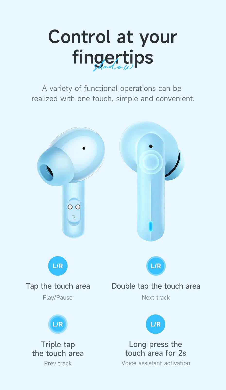 Écouteurs intra-auriculaires stéréo sans fil TWS True, casques Bluetooth avec étui de chargement