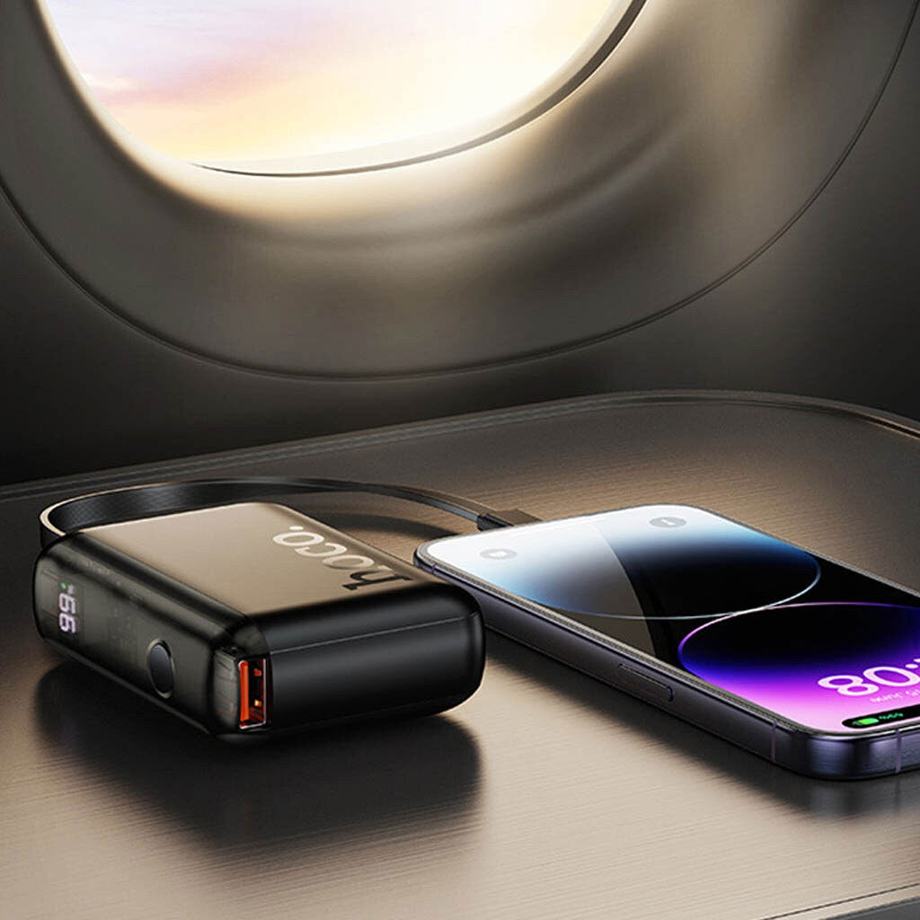 Mini chargeur de batterie portable (10 000 mAh) avec câble Lightning