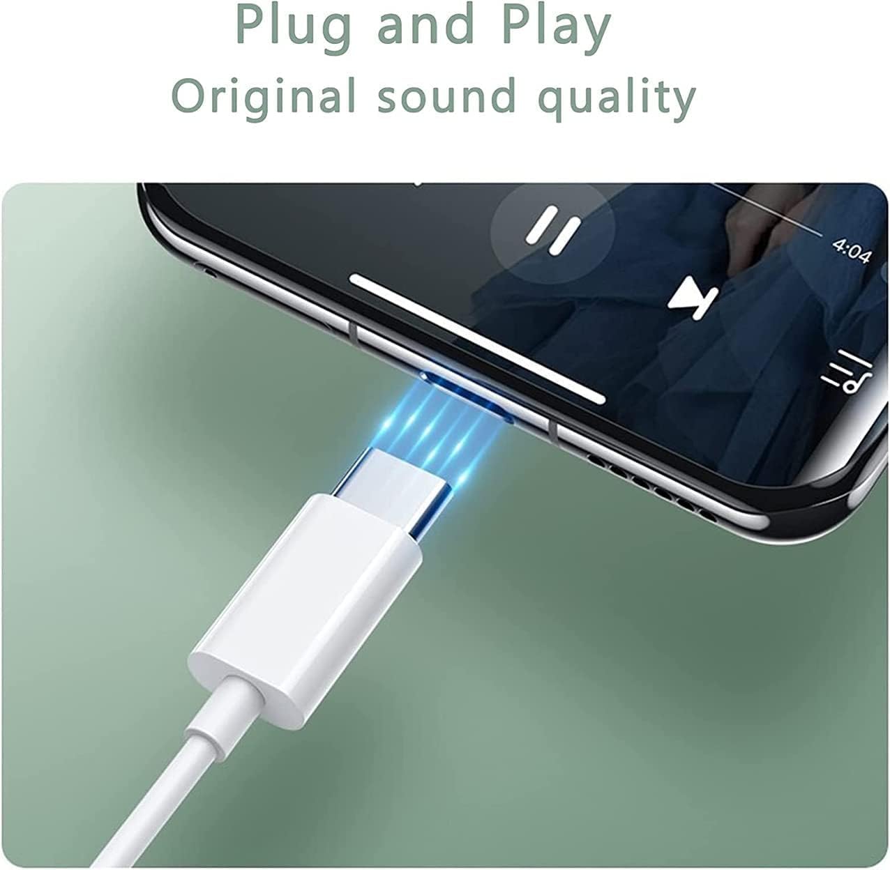 Écouteurs filaires USB-C avec micro et contrôle du volume