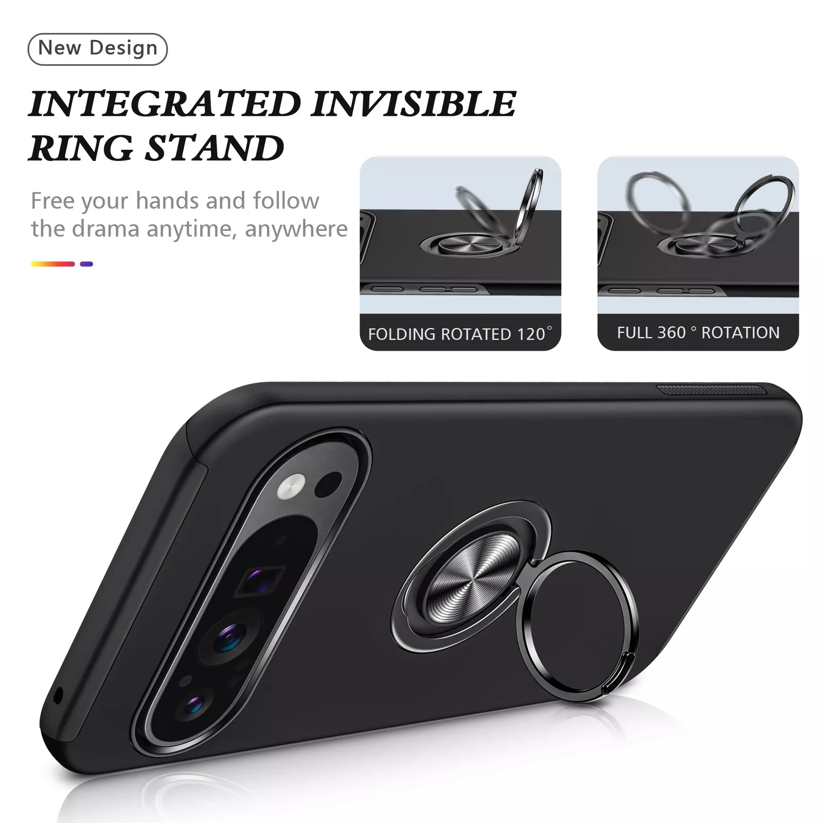 Coque hybride magnétique invisible pour Google Pixel 9 / Pixel 9 Pro