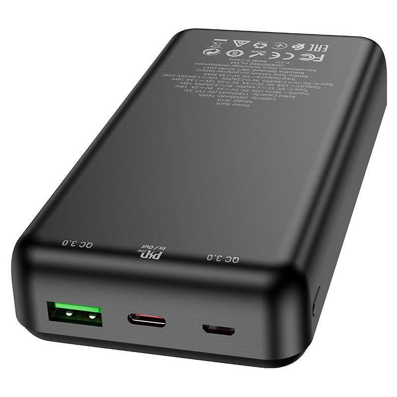 (20000mAh) Banque d'alimentation portable avec chargeur de batterie PD 20W QC3.0