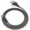 Nylon Braided USB-A / USB-C to Lightning Fast Charging Data Cable (1m) Nylon Braided USB-A / USB-C to Lightning Fast Charging Data Cable (1m)