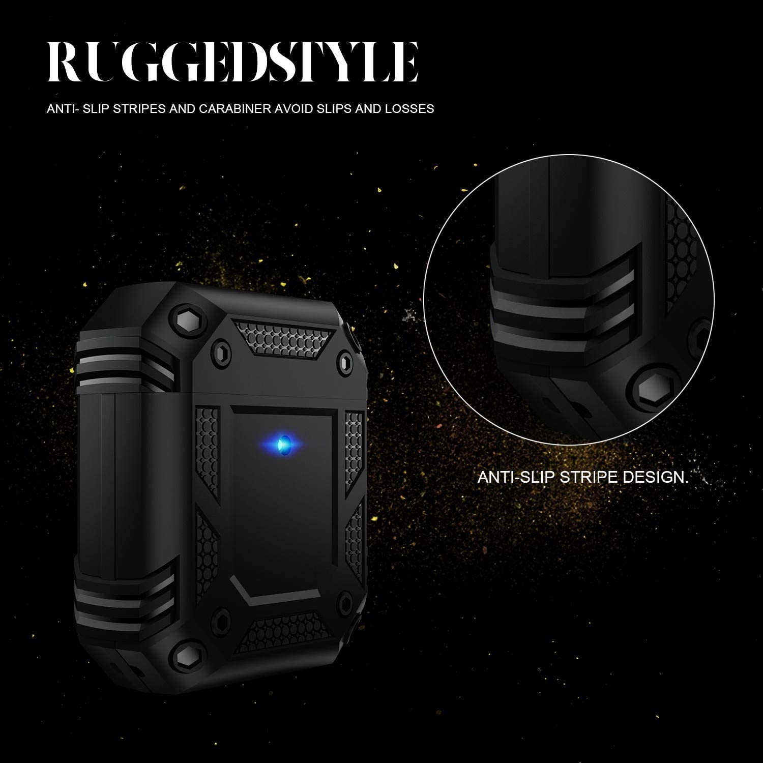 Étui anti-chute robuste pour AirPods 1/2 (1re/2e génération)
