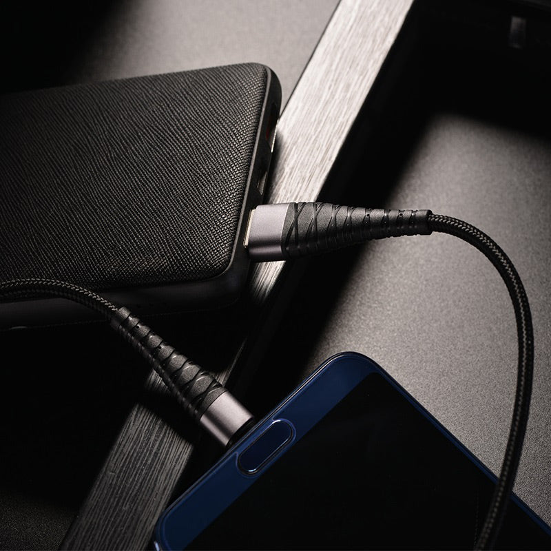 Câble de données de charge rapide USB-C tressé en nylon (1 m)