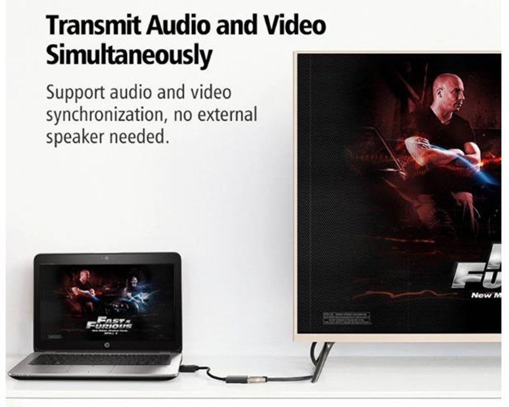 Convertisseur adaptateur DisplayPort mâle vers HDMI femelle