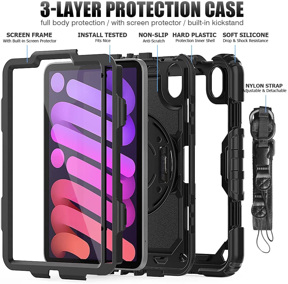 Étui robuste Defender avec sangle pour iPad 10 (10e génération) / iPad 11 (11e génération)