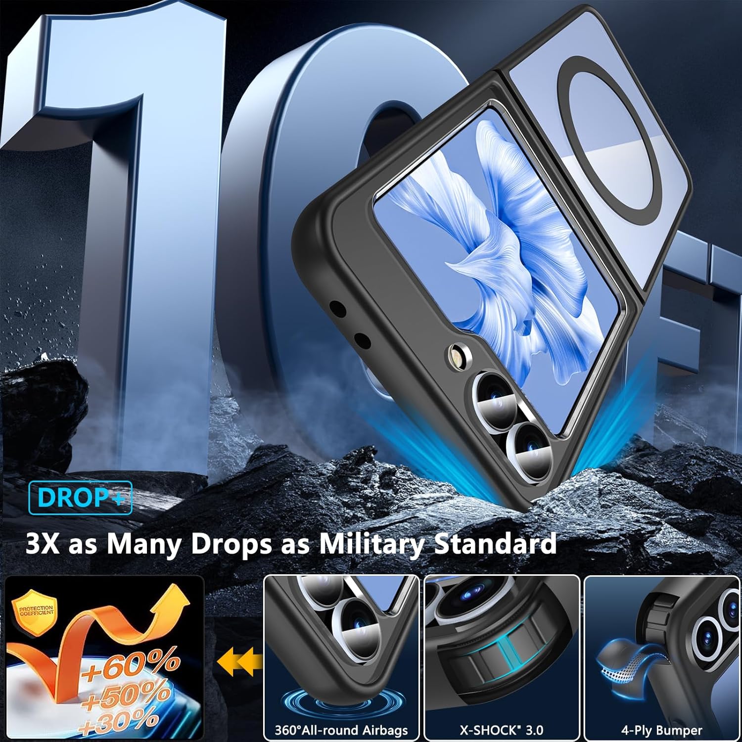 Coque magnétique MagSafe pour Samsung Galaxy Z Flip 6 5G