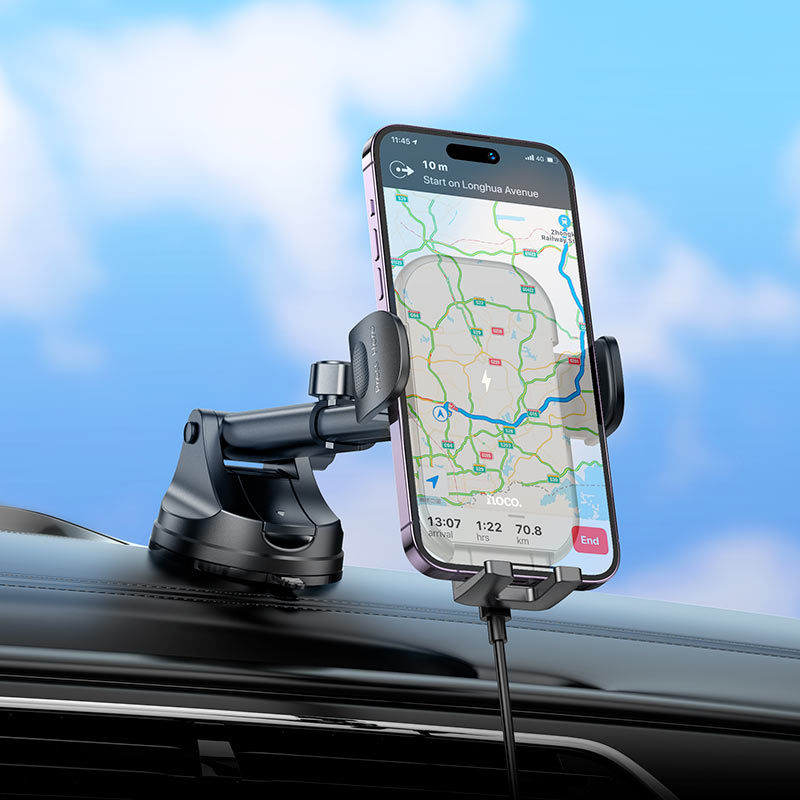 Chargeur magnétique sans fil MagSafe (15 W) pour tableau de bord, support de téléphone portable pour voiture