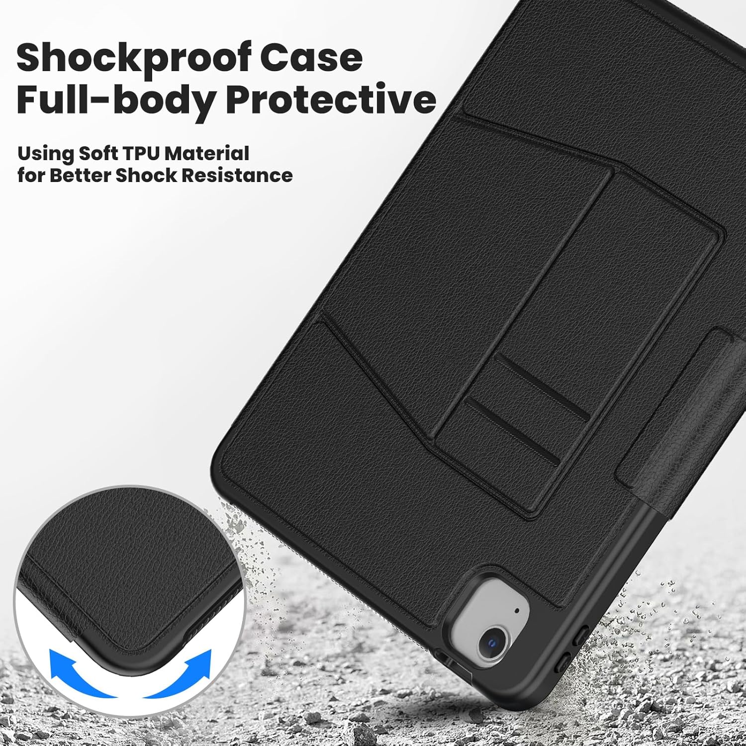 Étui robuste en cuir Smart Cover pour Apple iPad Air 13
