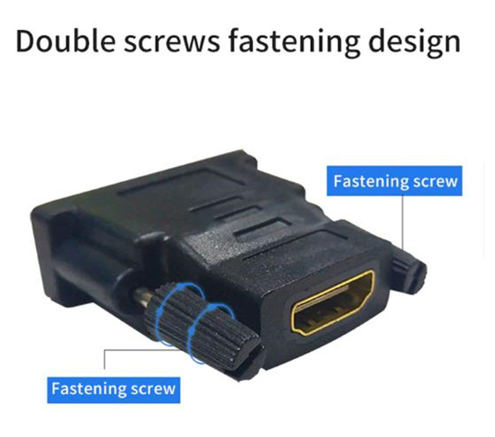 Convertisseur adaptateur DVI-D mâle vers HDMI femelle