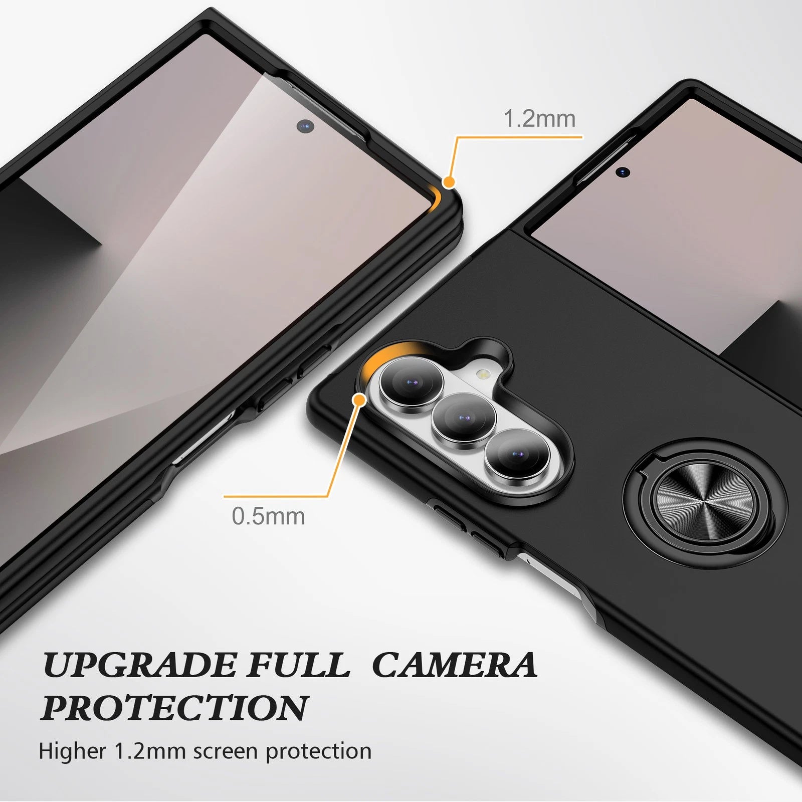 Coque hybride magnétique invisible pour Samsung Galaxy Z Fold 7